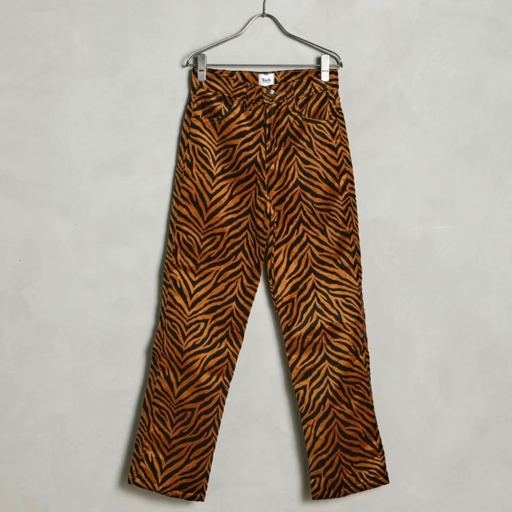 Tach Velvet Animal Print Pant